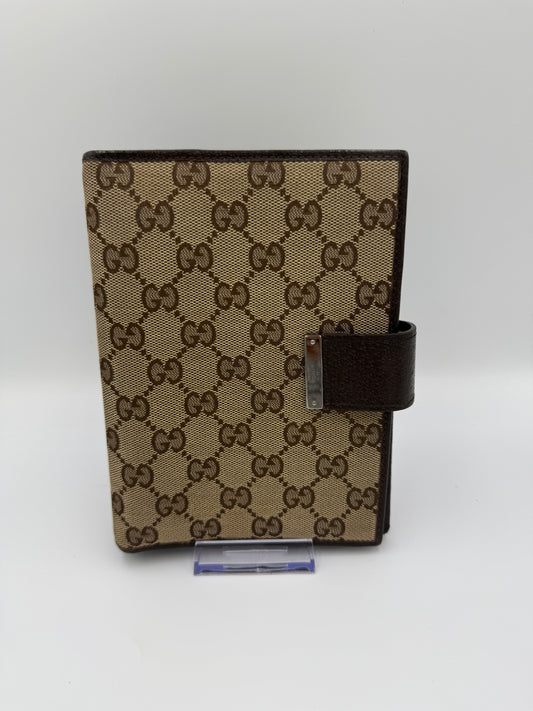 Gucci Uncoated Canvas Agenda MM