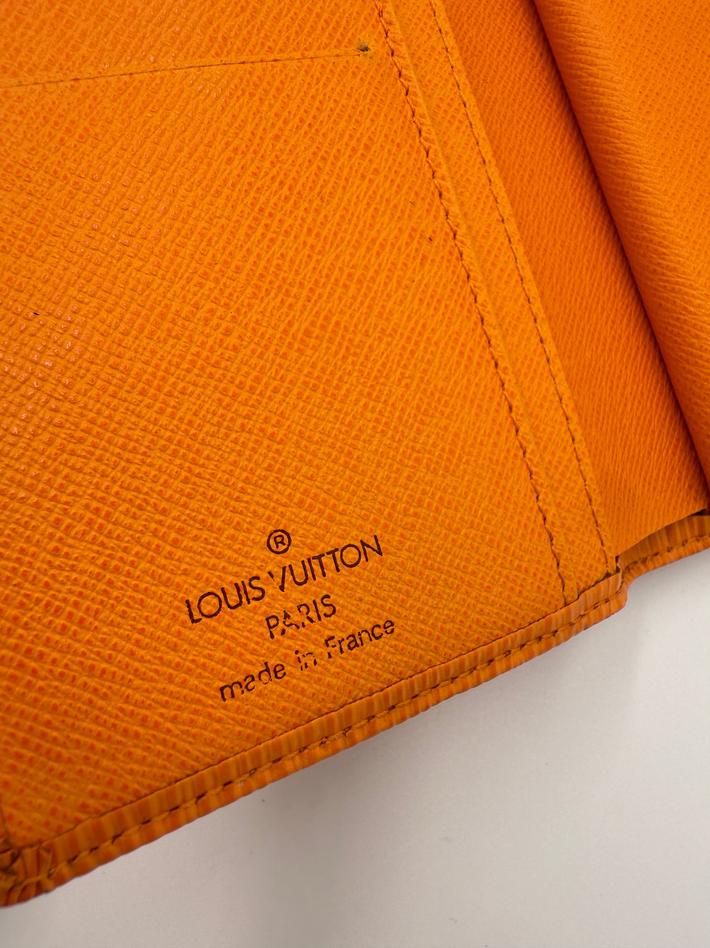 Louis Vuitton Rare Orange Epi Leather Kisslock MI1013