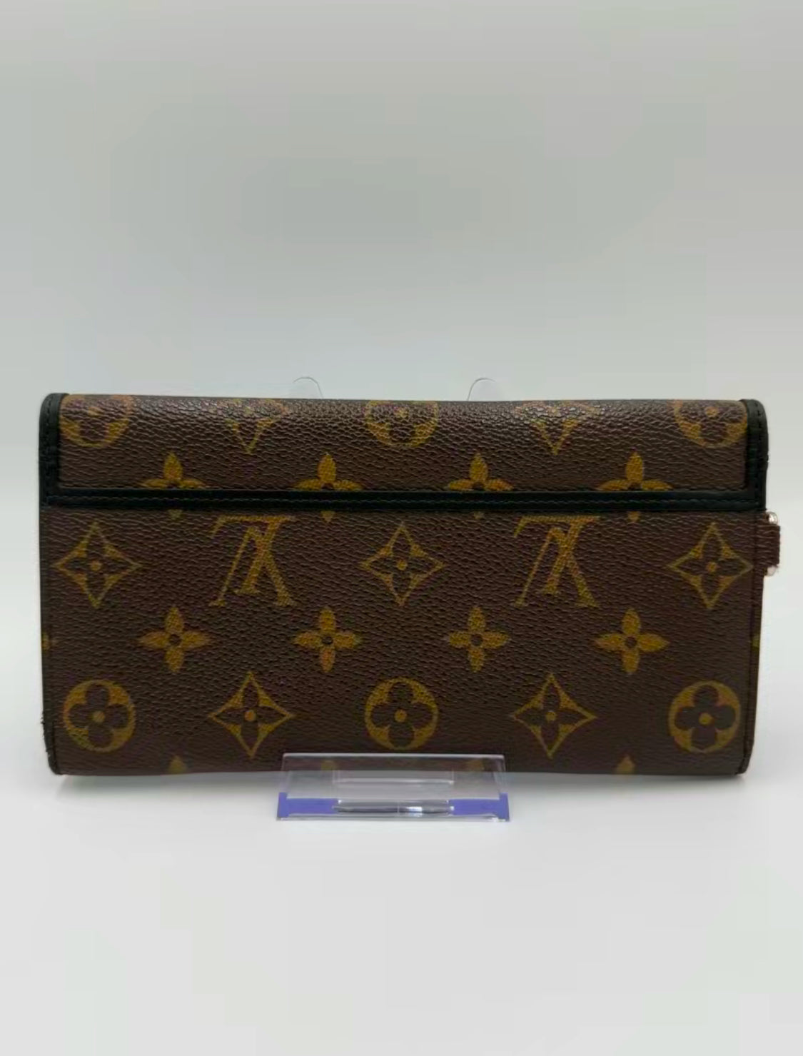 Louis Vuitton Coated Canvas Monogram Macassar Trifold Wallet MI4089