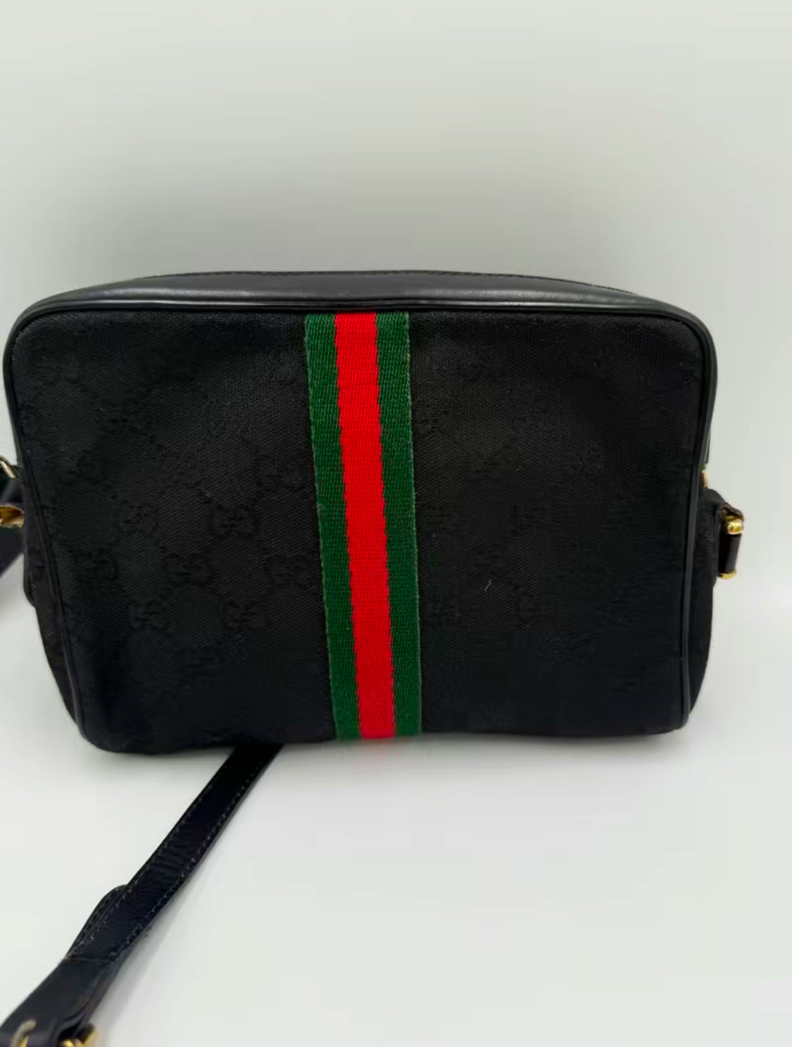 Gucci Canvas Guccissima Sherry Vintage Crossbody Bag