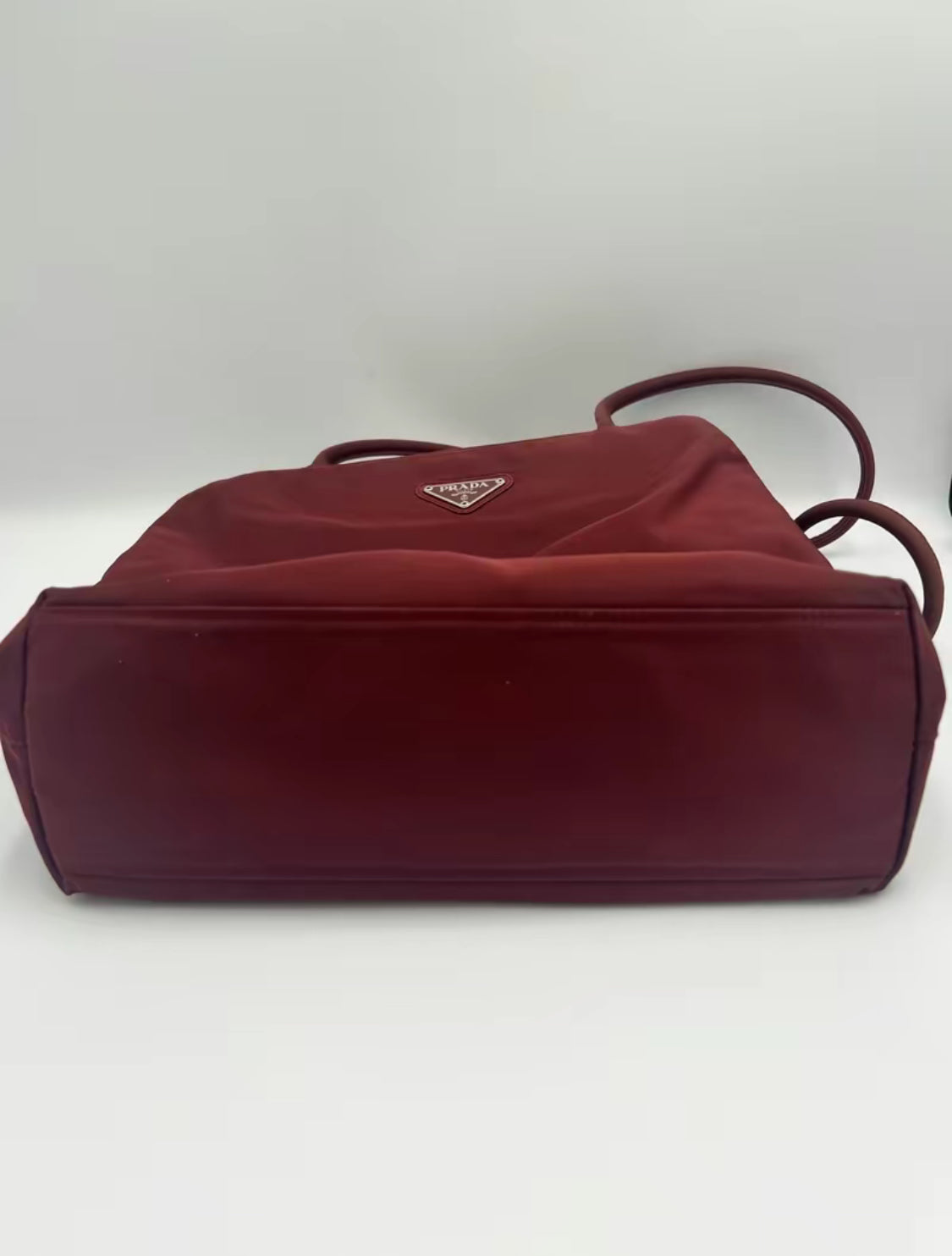 Prada Burgundy Tessudo Nylon Shoulder Bag