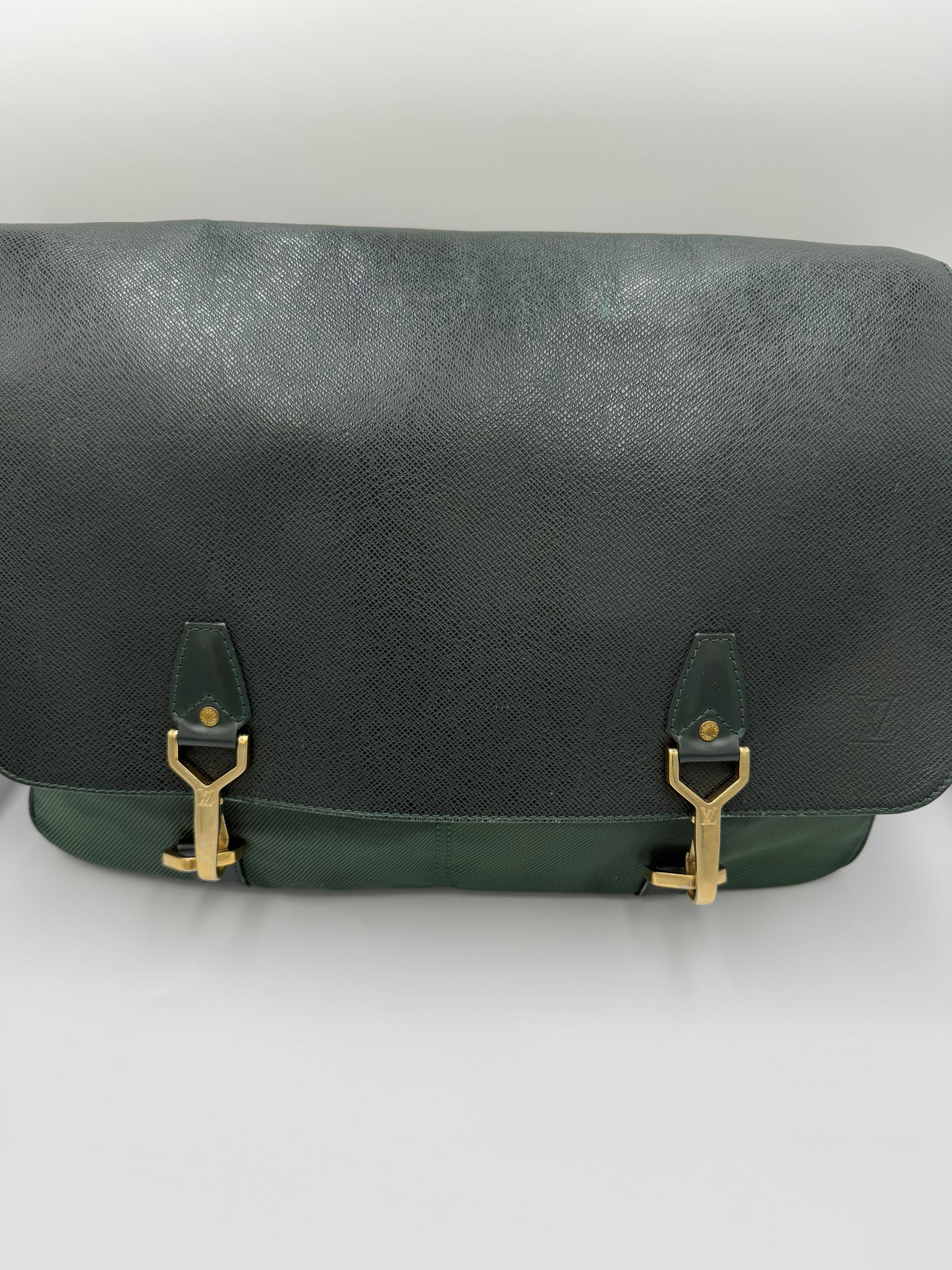 Louis Vuitton Green Taiga Leather Multi-Use Bag SP0042