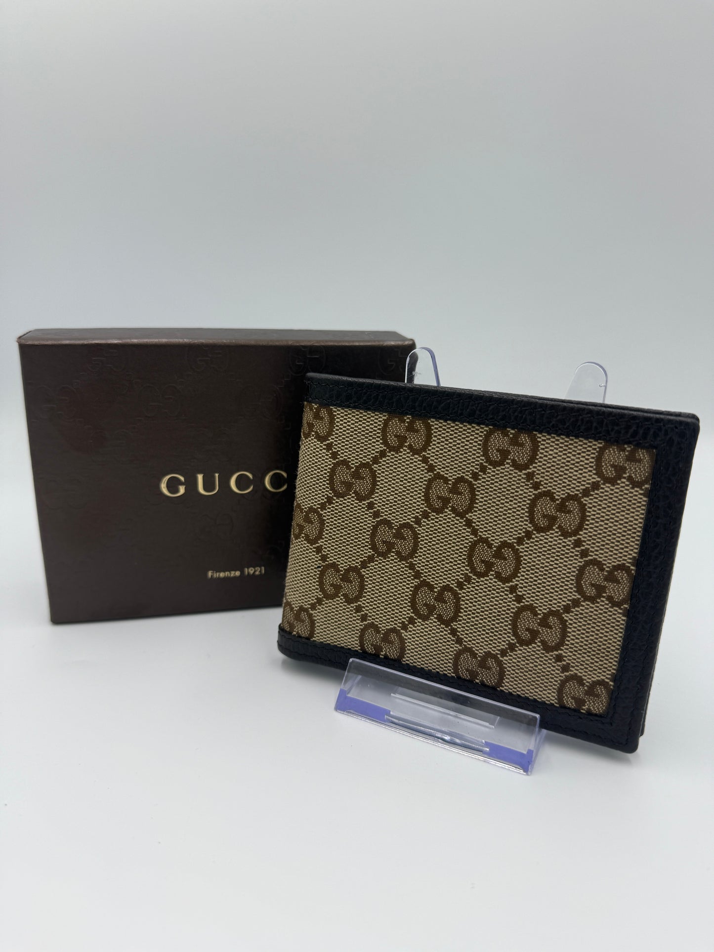 Gucci Uncoated Canvas Bifold Wallet