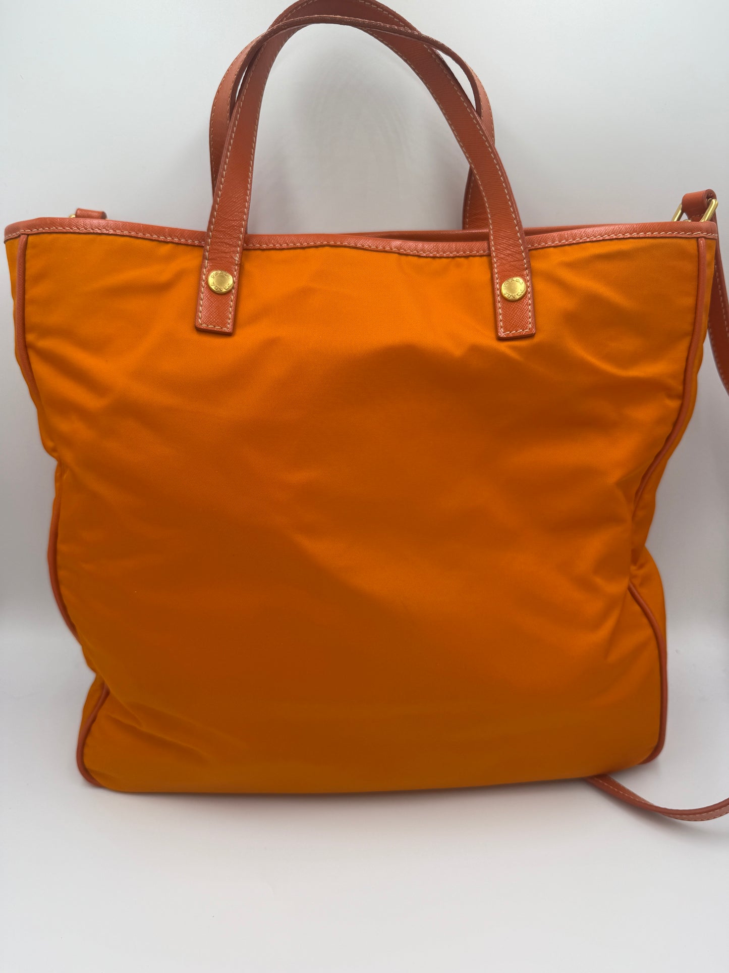 Prada Vibrant Orange Tessuto Nylon Handbag or crossbody BN1473