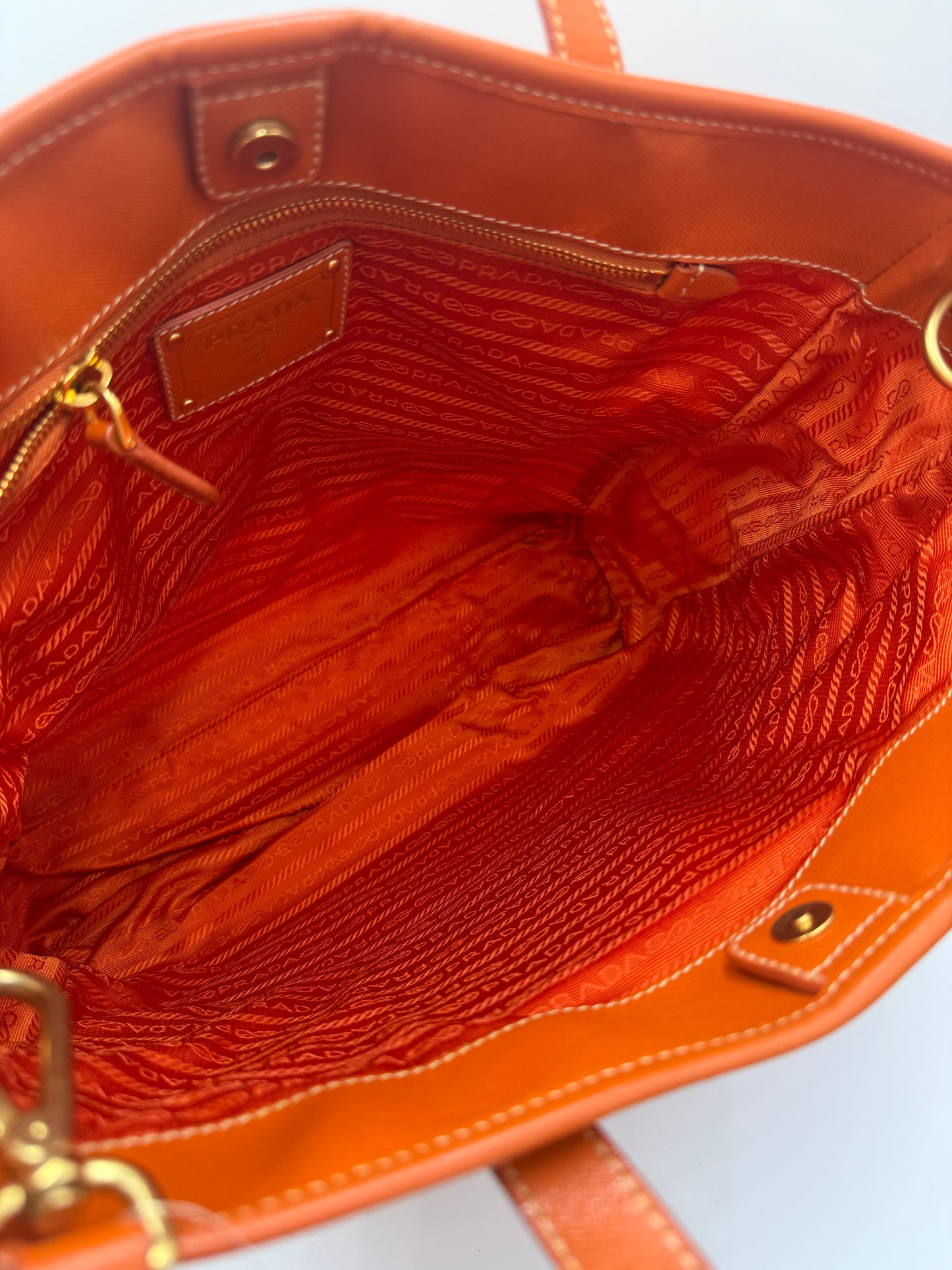 Prada Vibrant Orange Tessuto Nylon Handbag or crossbody BN1473