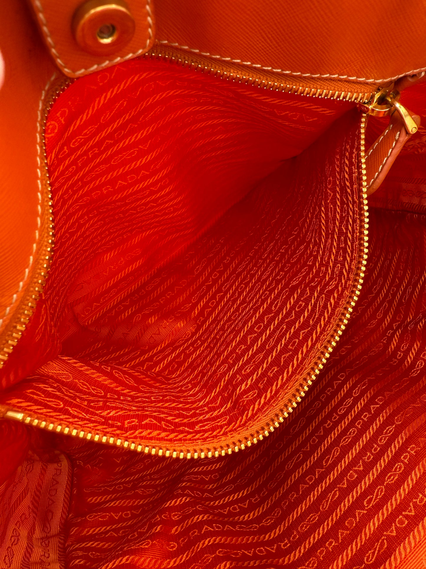 Prada Vibrant Orange Tessuto Nylon Handbag or crossbody BN1473