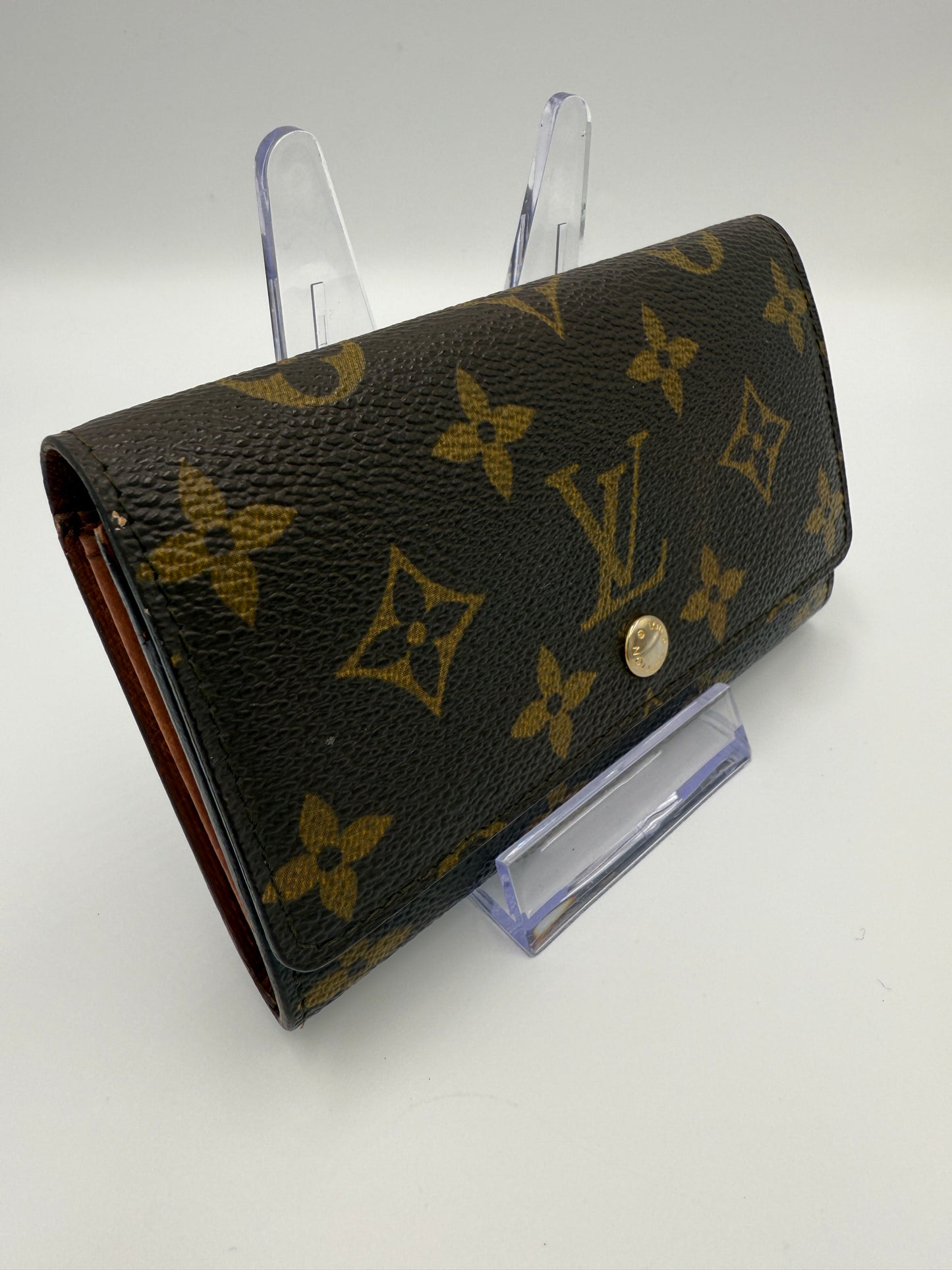 Louis Vuitton Monogram Coated Canvas Compact Sarah Wallet