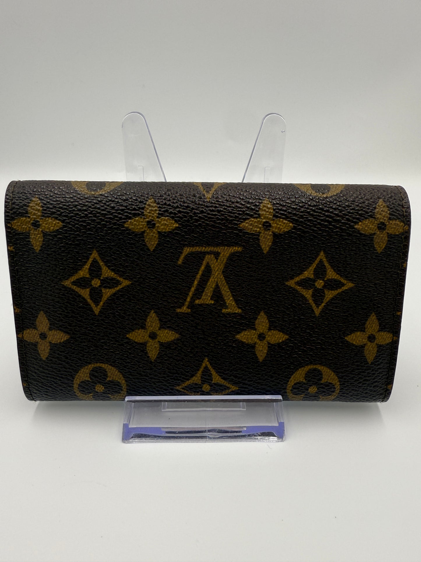 Louis Vuitton Monogram Coated Canvas Compact Sarah Wallet