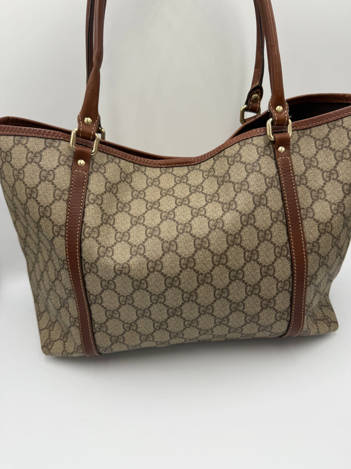 Gucci Supreme Coated Canvas Guccissima Tote Bag