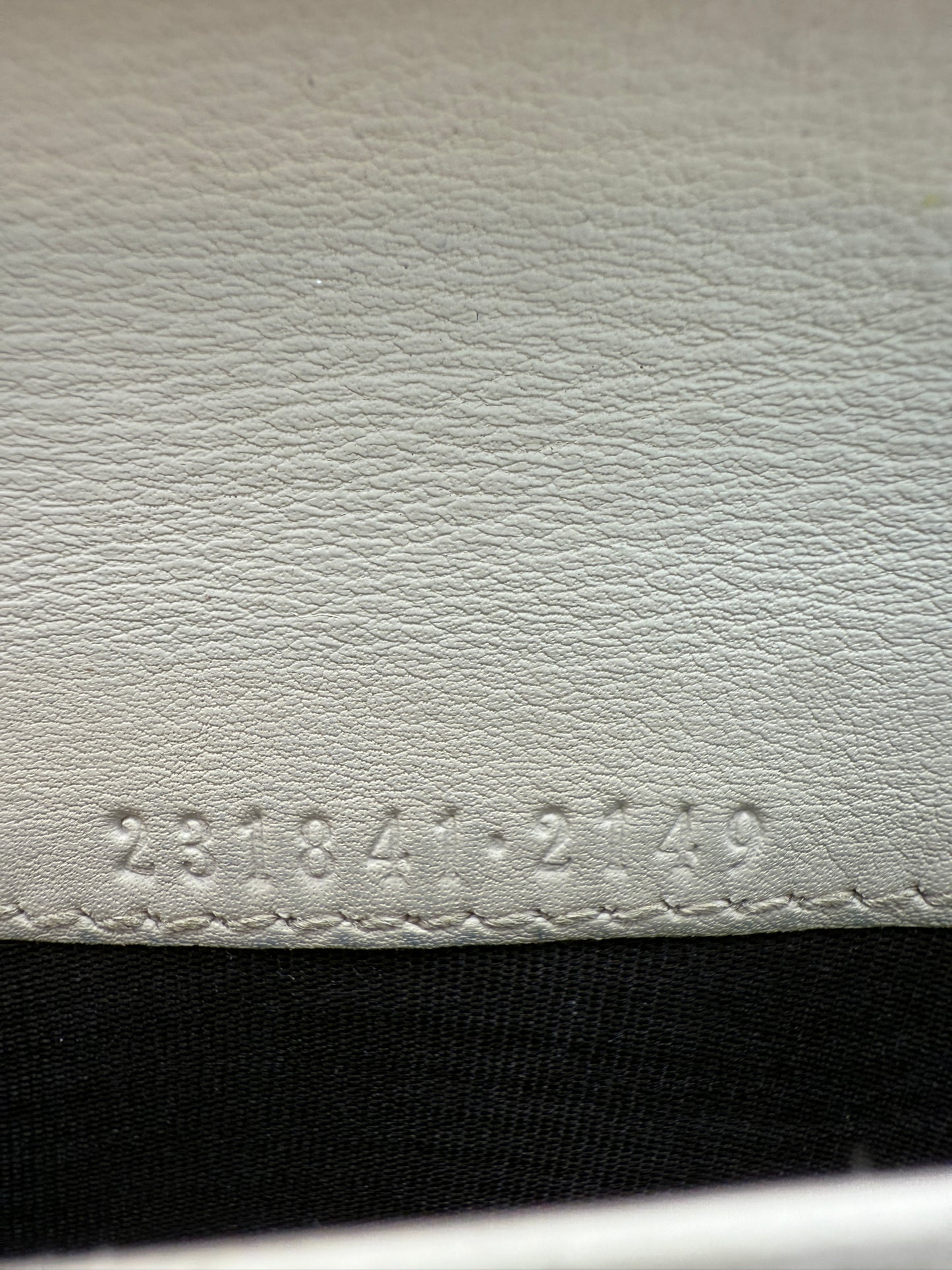 Gucci Cream Smooth Leather Long Wallet