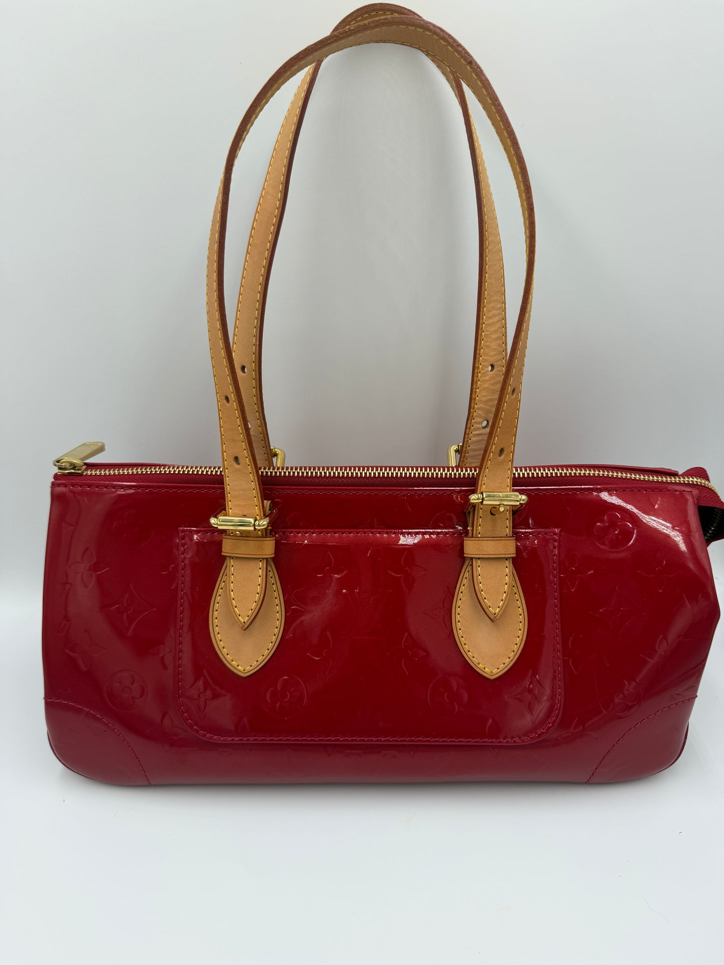 Louis Vuitton Red Patent Leather Vernis Shoulder Bag FL3098