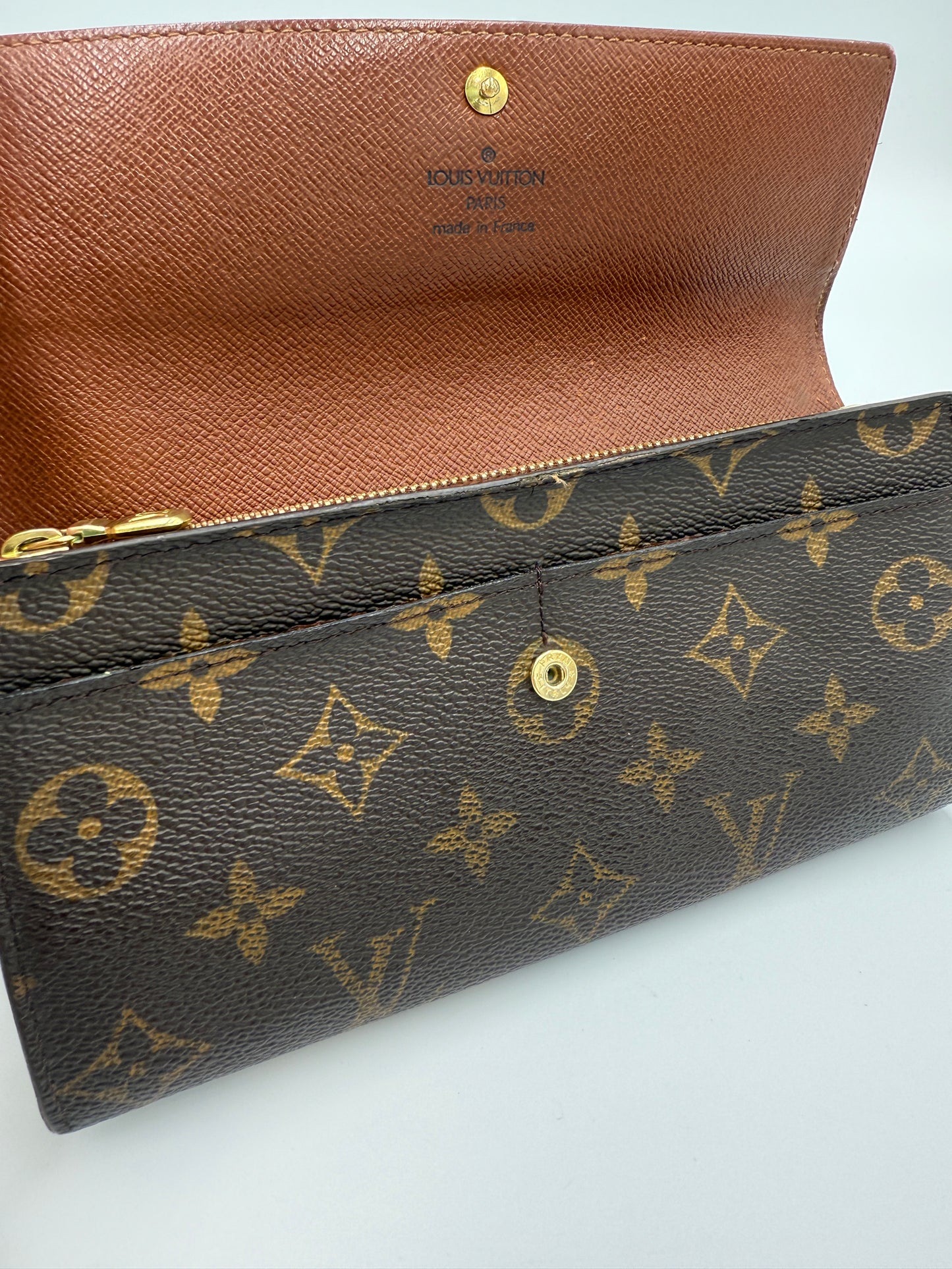 Louis Vuitton Monogram Coated Canvas Sarah Wallet TH0011