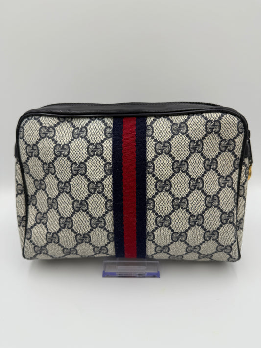 Gucci Ophidia Supreme Coated Canvas Toiletry Pouch