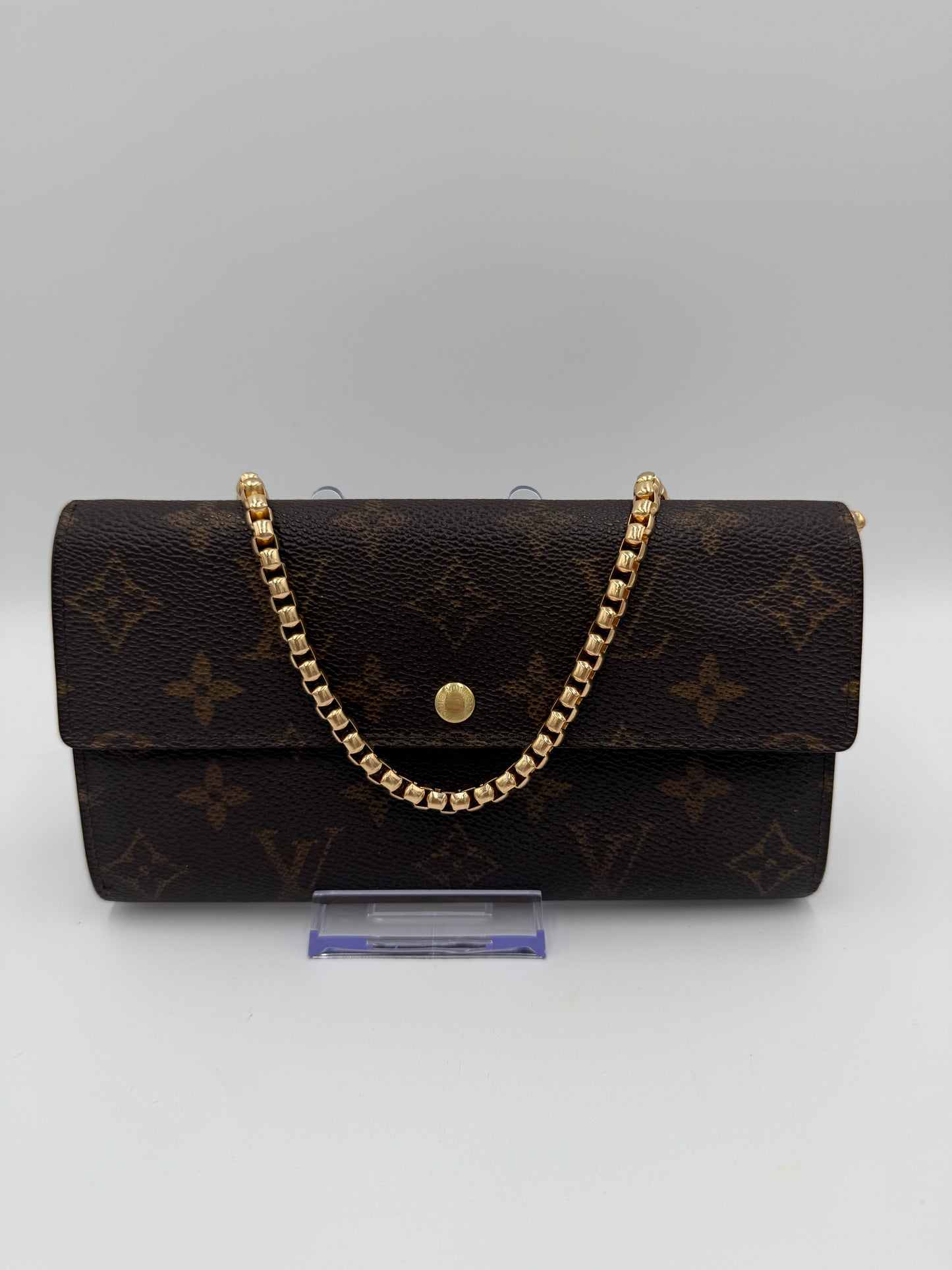 Louis Vuitton Monogram Coated Canvas Sarah Wallet TH0025