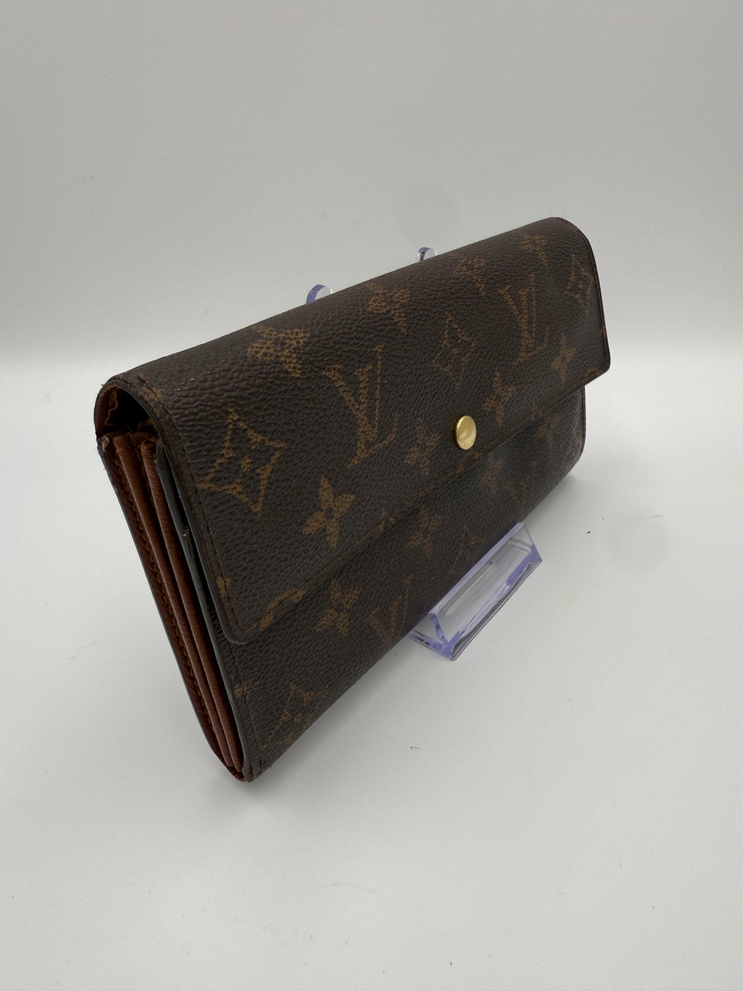 Louis Vuitton Monogram Coated Canvas Sarah Wallet TH0025