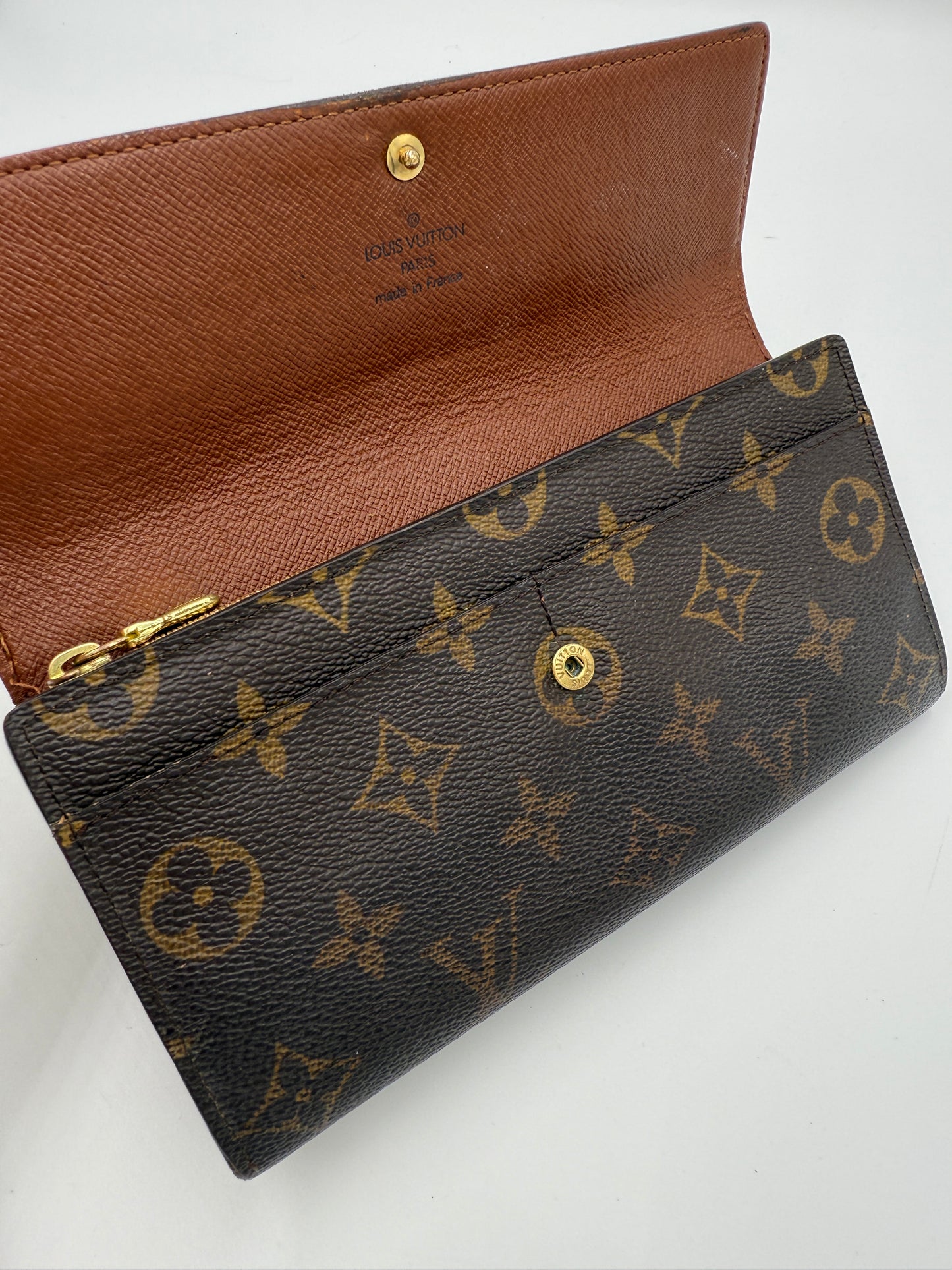 Louis Vuitton Monogram Coated Canvas Sarah Wallet TH0025